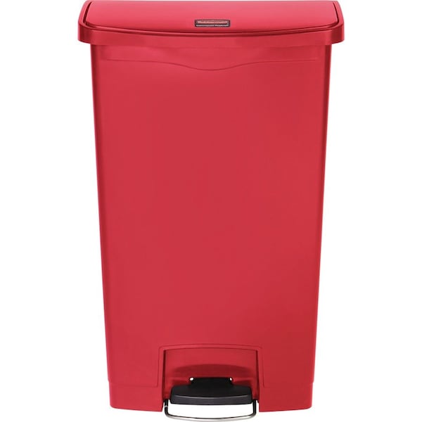 Slim Jim Step-On Container, 18G, Red